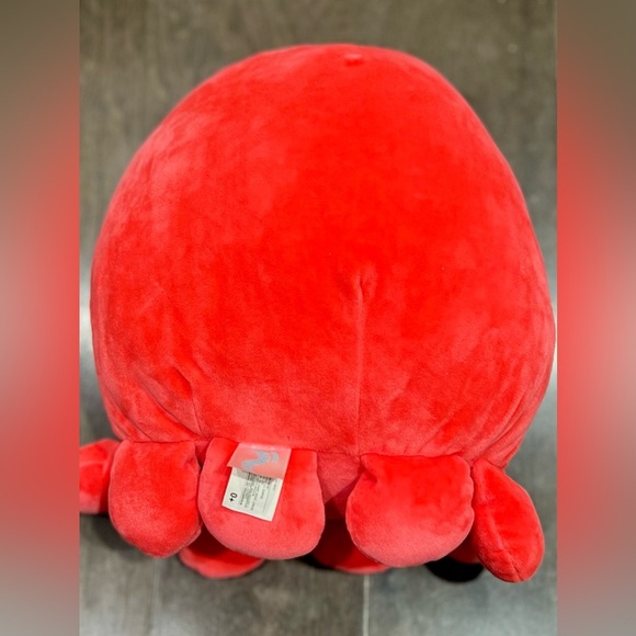 SQUISHMALLOW Veronica the Red Octopus, 12” - Picture 4 of 5